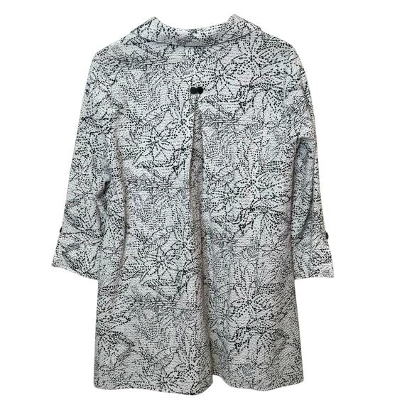 Habitat Size Small Lagen Look Black Textured Blouse with Black Floral De… - Picture 6 of 8